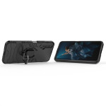 Хибриден гръб със стойка за Huawei Nova 5T - черен - 3