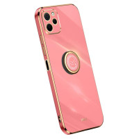 Хибриден гръб със стойка тип пръстен марка XINLI за Huawei nova Y61 - червен