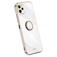 Хибриден гръб със стойка тип пръстен марка XINLI за Huawei nova Y61 - бял