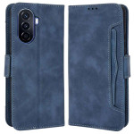 Кожен калъф тип портмоне с магнитна закопчалка за Huawei nova Y70 - тъмно син Кожен калъф тип портмоне с магнитна закопчалка за Huawei nova Y70 - тъмно син