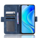 Кожен калъф тип портмоне с магнитна закопчалка за Huawei nova Y70 - тъмно син - 3 Кожен калъф тип портмоне с магнитна закопчалка за Huawei nova Y70 - тъмно син - 3