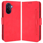 Кожен калъф тип портмоне с магнитна закопчалка за Huawei nova Y70 - червен Кожен калъф тип портмоне с магнитна закопчалка за Huawei nova Y70 - червен