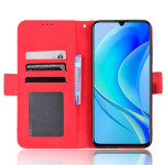 Кожен калъф тип портмоне с магнитна закопчалка за Huawei nova Y70 - червен - 3 Кожен калъф тип портмоне с магнитна закопчалка за Huawei nova Y70 - червен - 3