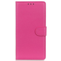 Кожен калъф тип портмоне за Huawei nova Y70 - розов