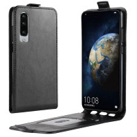 Кожен калъф flip за Huawei P30 - черен
