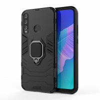Хибриден гръб със стойка за Huawei P40 Lite E - черен