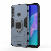Хибриден гръб със стойка за Huawei P40 Lite E - стоманено син
