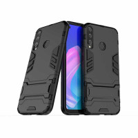 Хибриден гръб със стойка за Huawei P40 Lite E - черен