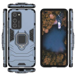 Хибриден гръб със стойка за Huawei P40 Pro - стоманено син - 1