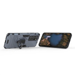 Хибриден гръб със стойка за Huawei P40 Pro - стоманено син - 2