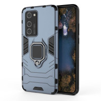 Хибриден гръб със стойка за Huawei P40 Pro - стоманено син