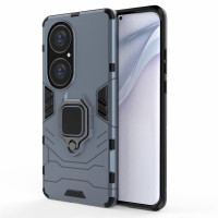 Хибриден гръб със стойка за Huawei P50 Pro - стоманено син