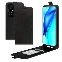 Кожен калъф flip за Huawei P50 Pro - черен