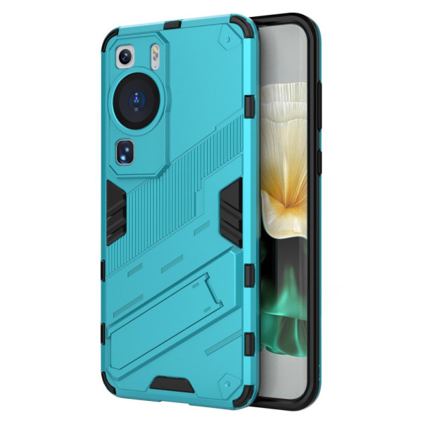 Хибриден гръб със стойка марка BIBERCAS за Huawei P60 Pro - светло син Хибриден гръб със стойка марка BIBERCAS за Huawei P60 Pro - светло син