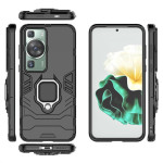Хибриден гръб със стойка за Huawei P60 Pro - черен - 2 Хибриден гръб със стойка за Huawei P60 Pro - черен - 2