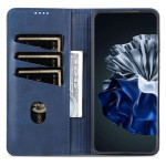 Кожен калъф страничен flip марка AZNS за Huawei P60 Pro – тъмно син - 1 Кожен калъф страничен flip марка AZNS за Huawei P60 Pro – тъмно син - 1