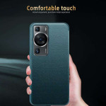 Кожен калъф тип портмоне с прозорче за Huawei P60 Pro - син - 2 Кожен калъф тип портмоне с прозорче за Huawei P60 Pro - син - 2