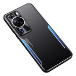 Алуминиев гръб за Huawei P60 Pro - със син ръб