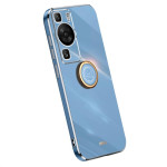 Хибриден гръб със стойка тип пръстен марка XINLI за Huawei P60 Pro - син