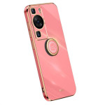 Хибриден гръб със стойка тип пръстен марка XINLI за Huawei P60 Pro - червен