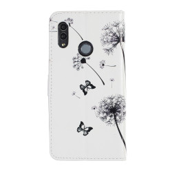 Кожен калъф тип портмоне за Huawei P Smart 2019 - глухарче