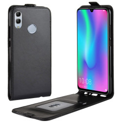 Кожен калъф flip за Huawei P Smart 2019 - черен
