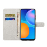 Калъф страничен флип за Huawei P Smart 2021 - цветя - 1 Калъф страничен флип за Huawei P Smart 2021 - цветя - 1
