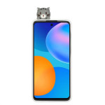 Силиконов гръб за Huawei P Smart 2021 - котка - 0