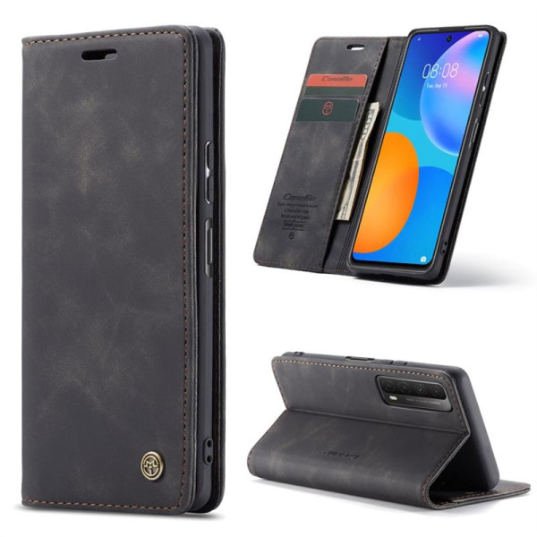 Калъф страничен flip марка CASEME за Huawei P Smart 2021 – черен Калъф страничен flip марка CASEME за Huawei P Smart 2021 – черен