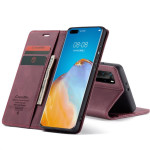 Калъф страничен flip марка CASEME за Huawei P Smart 2021 – винено червен - 0 Калъф страничен flip марка CASEME за Huawei P Smart 2021 – винено червен - 0