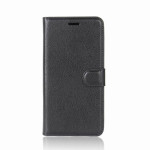 Кожен калъф тип портмоне за Huawei Y7 2019 - черен