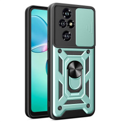 Хибриден гръб със стойка и слайдер за камера за Honor 200 Pro 5G - зелен