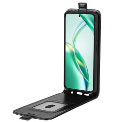 Кожен калъф flip за HONOR 200 Smart 5G - черен