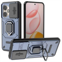 Хибриден гръб със стойка и слайдър за камера за HONOR 400 5G - тъмно син