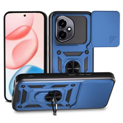 Хибриден гръб със стойка и слайдър за камера за HONOR 400 5G - тъмно син