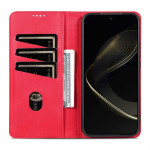 Кожен калъф страничен flip марка AZNS за HONOR 400 5G – червен - 1