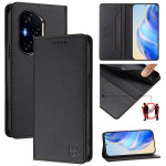 Кожен калъф страничен flip марка RINACASIS за HONOR 400 5G – черен - 0