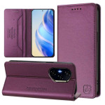Кожен калъф страничен flip марка RINACASIS за HONOR 400 5G – лилав - 0