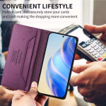 Кожен калъф страничен flip марка RINACASIS за HONOR 400 5G – лилав - 1