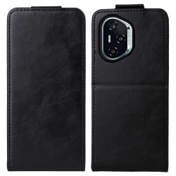 Кожен калъф flip за HONOR 400 5G - черен