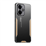 Алуминиев гръб за HONOR 400 5G - черен със златист ръб