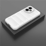 Подсилен силиконов гръб на ленти за HONOR 400 5G - бял - 0