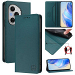 Кожен калъф тип портмоне марка RINACASIS за Honor 400 Pro 5G - тюркоазен - 3 Кожен калъф тип портмоне марка RINACASIS за Honor 400 Pro 5G - тюркоазен - 3