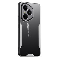 Алуминиев гръб за Honor 400 Pro 5G - черен със сребрист ръб