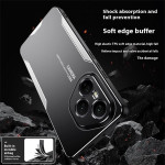 Алуминиев гръб за Honor 400 Pro 5G - черен със сребрист ръб - 1