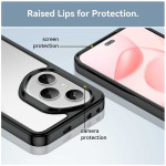 Силиконов гръб Rugged Armor за Honor 400 Pro 5G - черна рамка - 0
