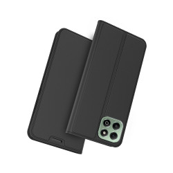 Тънък калъф страничен flip за Honor 400 Smart &ndash; черен