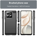 Силиконов гръб Rugged Armor за Honor 400 Smart - черен - 2