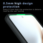 Силиконов гръб Rugged Armor за Honor 400 Smart - черна рамка - 2