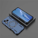 Хибриден гръб с метален пръстен за Honor 400 Lite 5G - тъмно син - 0